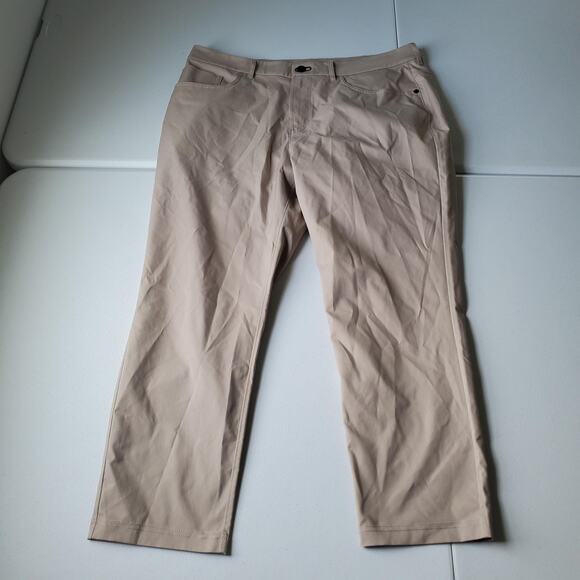 Public Rec Pants Mens 36x28 Beige Performance Chino Straight Leg Casual Travel